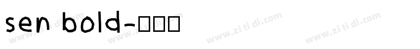 sen bold字体转换